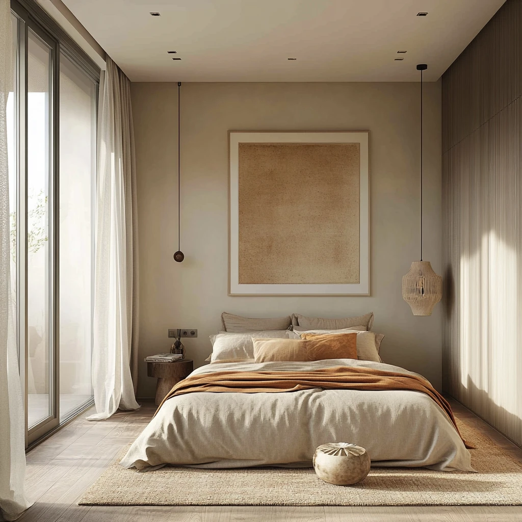 中性简约卧室
