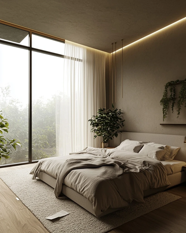 中性色调卧室设计