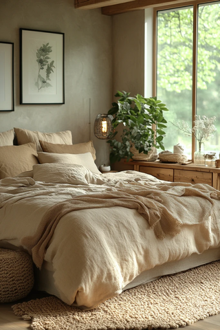 桦木床头柜套组