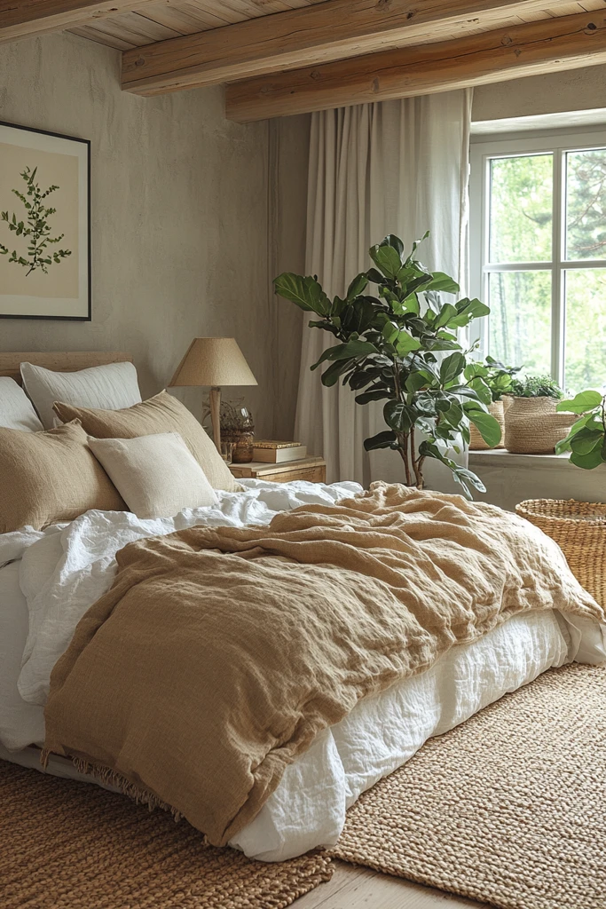 桦木床头柜套组