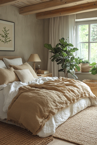 桦木床头柜套组