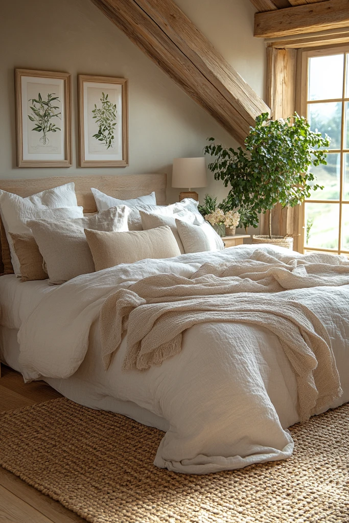 桦木床头柜套组