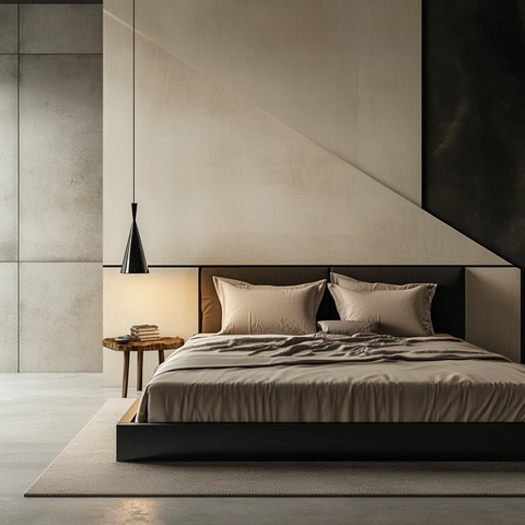 床和现代墙设计