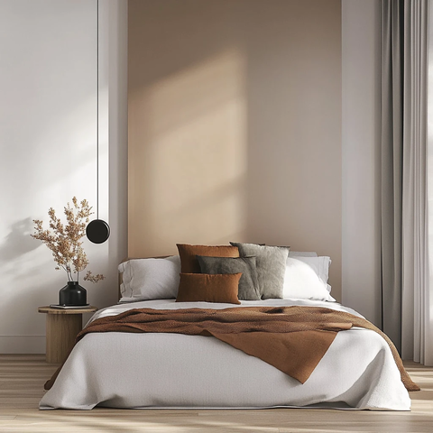 床和现代墙设计