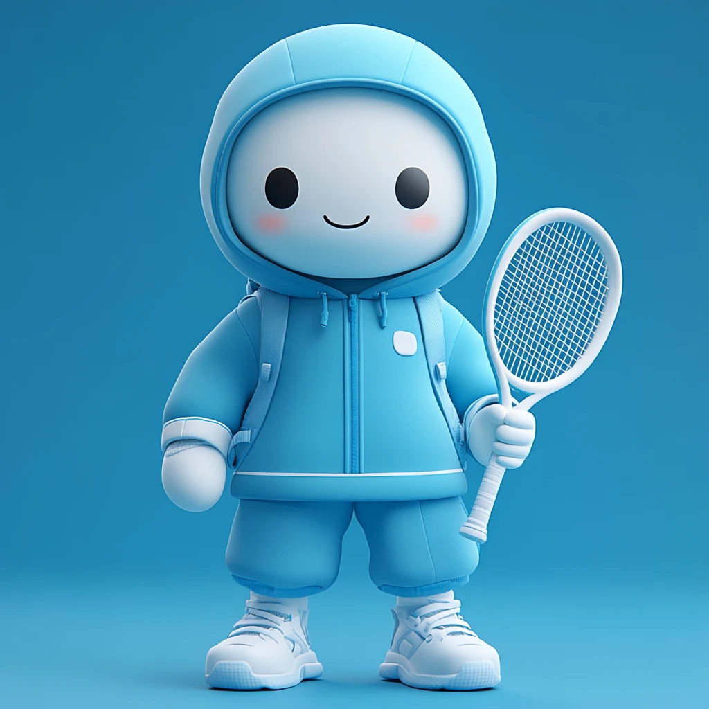 运动角色挥拍图