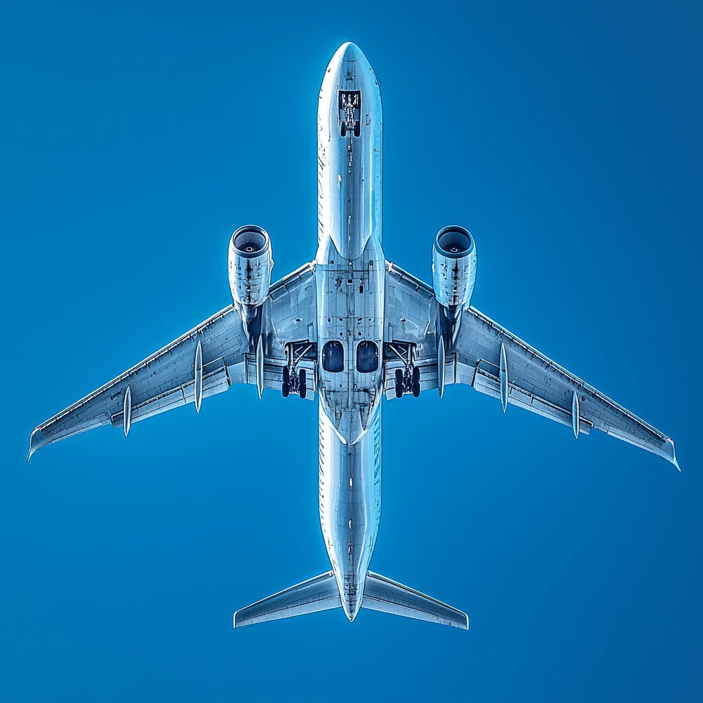 飞机正下方视角