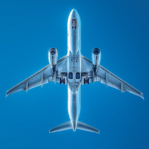 飞机正下方视角