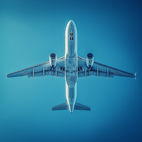 飞机正下方视角