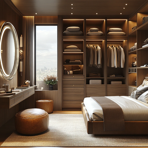 主卧衣柜梳妆台