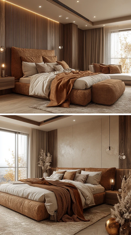棕色内饰简约卧室