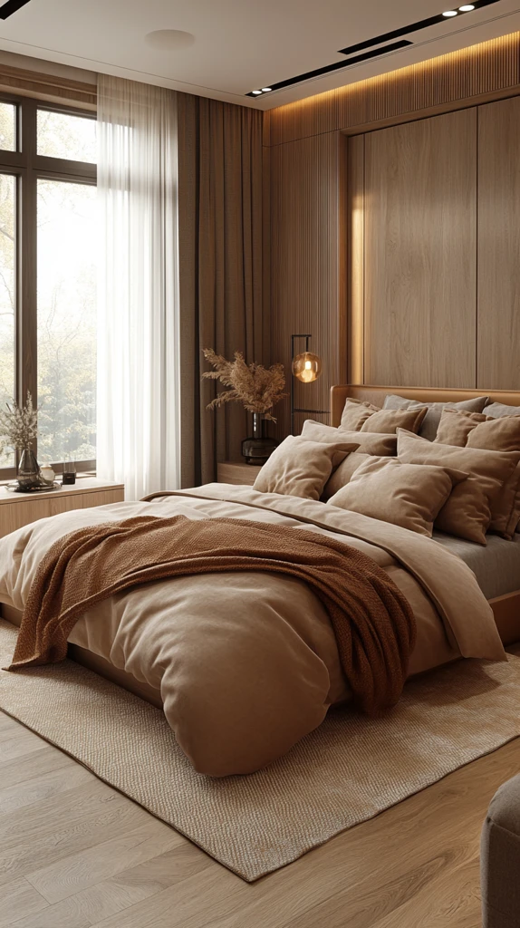 棕色内饰简约卧室