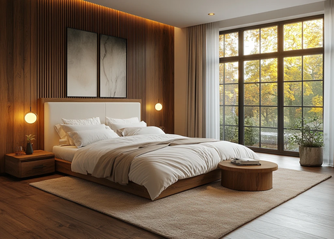 木质墙面卧室设计