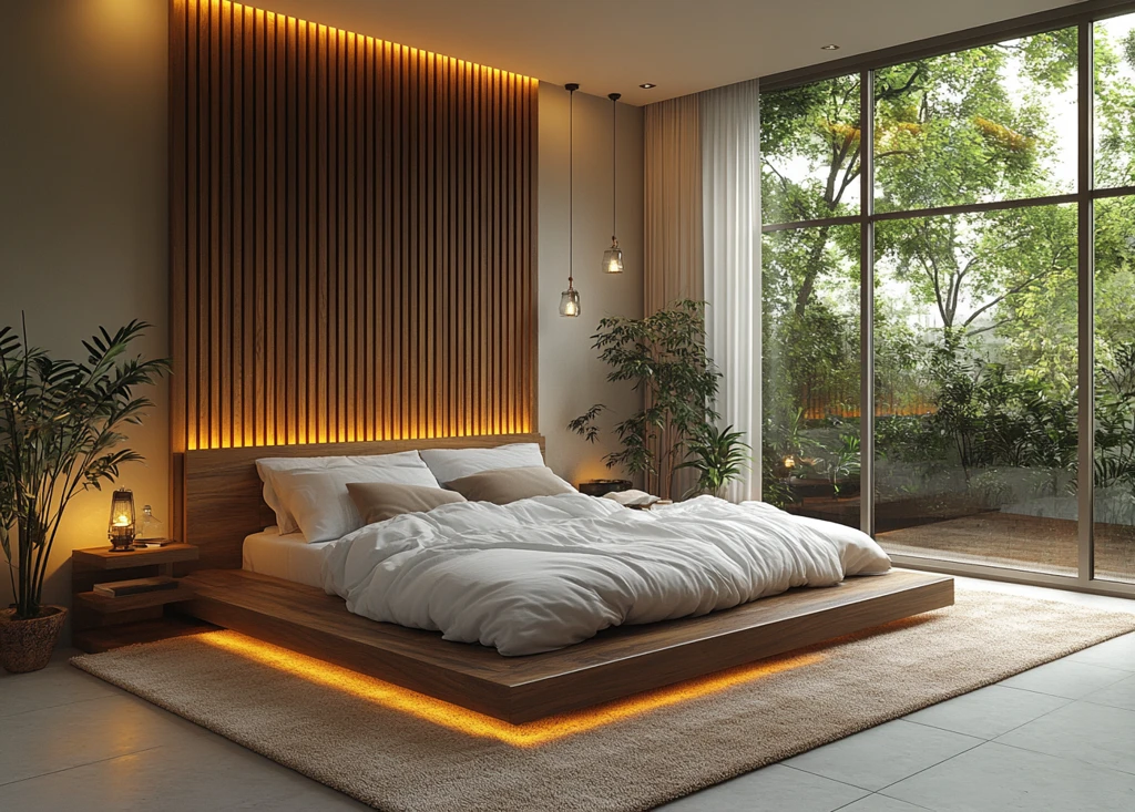 木质墙面卧室设计