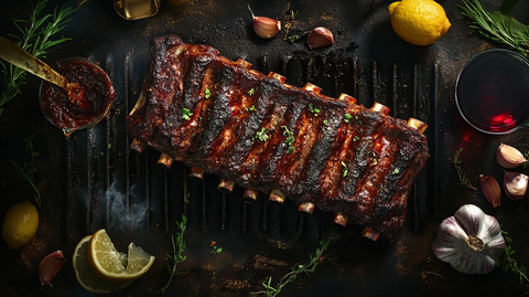烤排骨美食