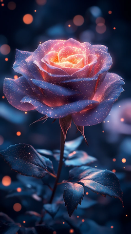 暗紫玫瑰光点背景