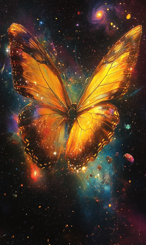 蝴蝶穿梭宇宙间