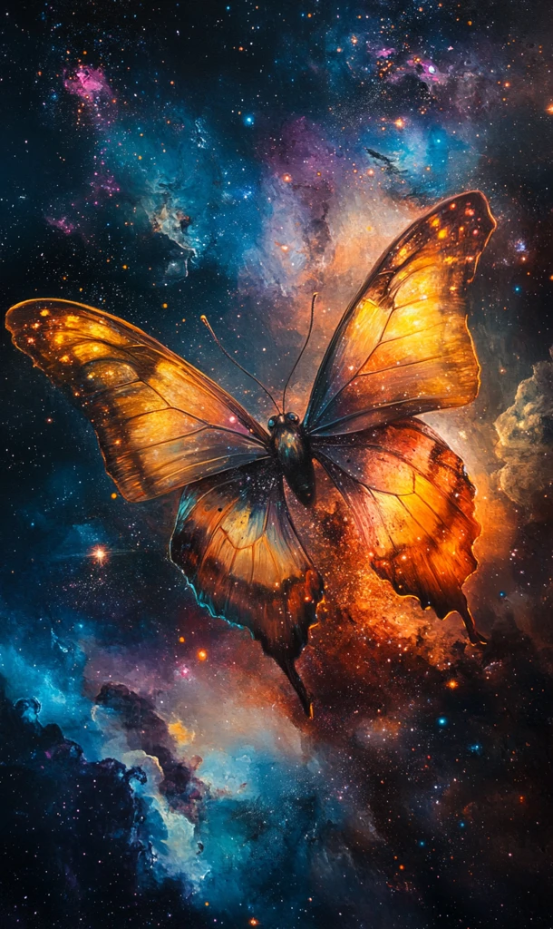 蝴蝶穿梭宇宙间