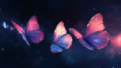 蝴蝶浮太空