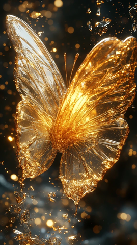 黄金蝴蝶晶体碎片