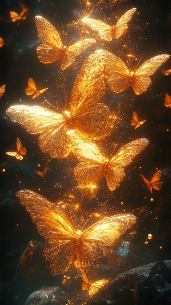 黄金蝴蝶晶体碎片