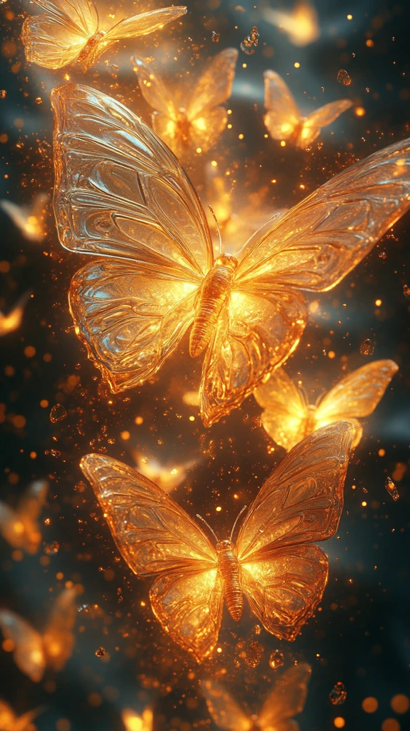 黄金蝴蝶晶体碎片