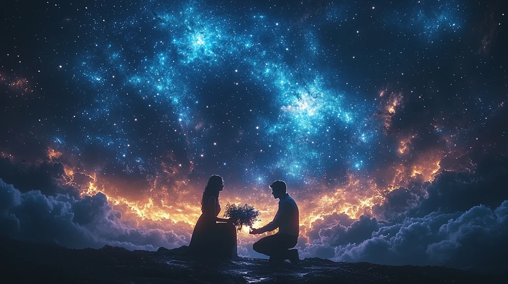 星空下的求婚时刻