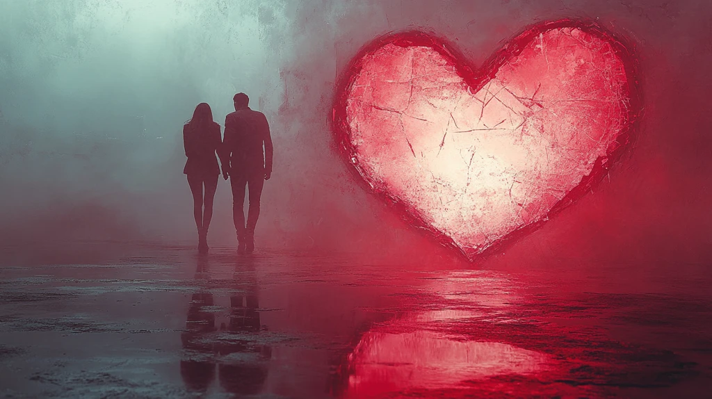 心碎镜中两身影