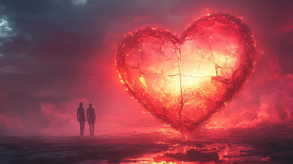 心碎镜中两身影