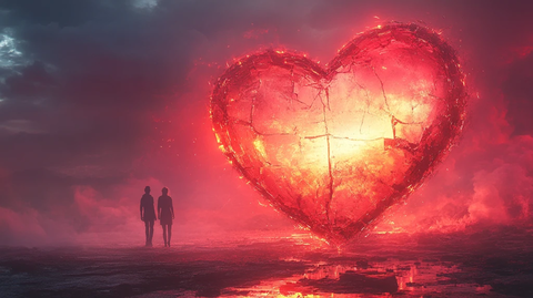 心碎镜中两身影