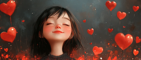 情人节爱心气球