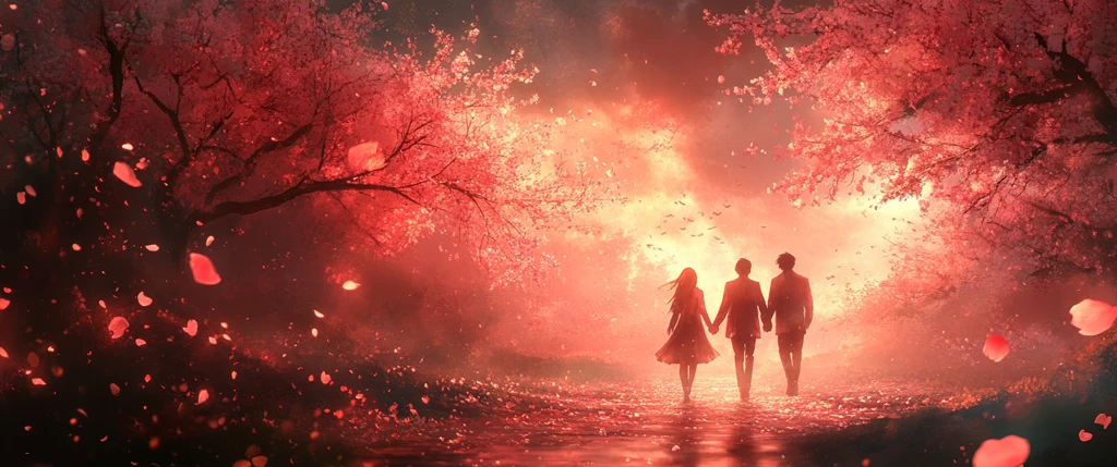 樱花树下牵手续缘