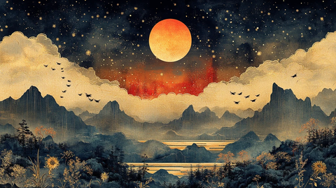 天象蜂群草药图