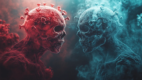 病毒细胞交互图