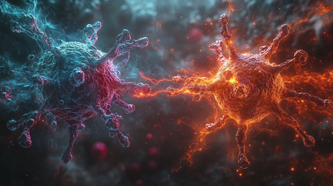 病毒细胞交互图