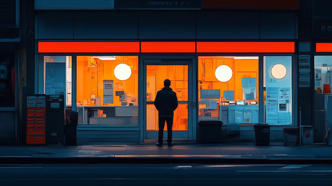 关门后的办公室