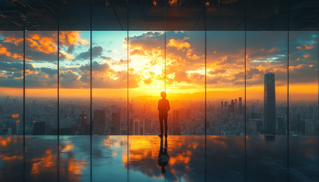 高层办公的成功人士