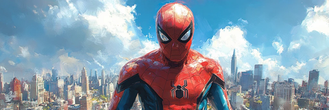 蜘蛛侠天空背景