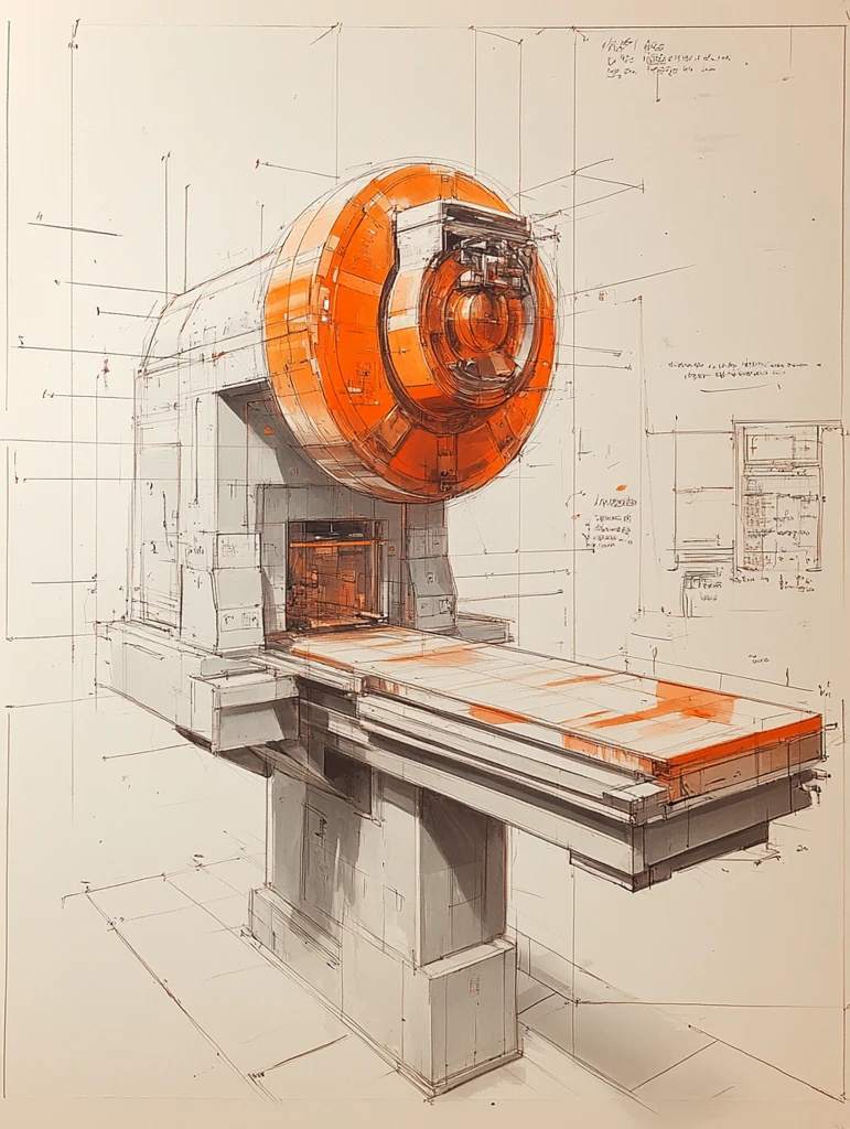 放疗设备移动示意图