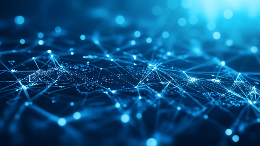 线条网络蓝色背景