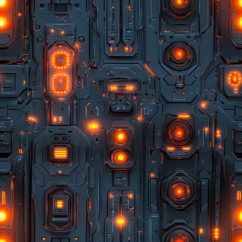 金属飞船外壳纹理