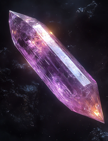 紫色白晶太空船