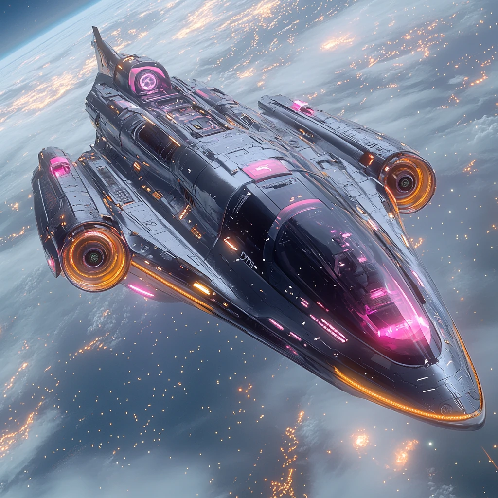 未来真空吸尘器飞船