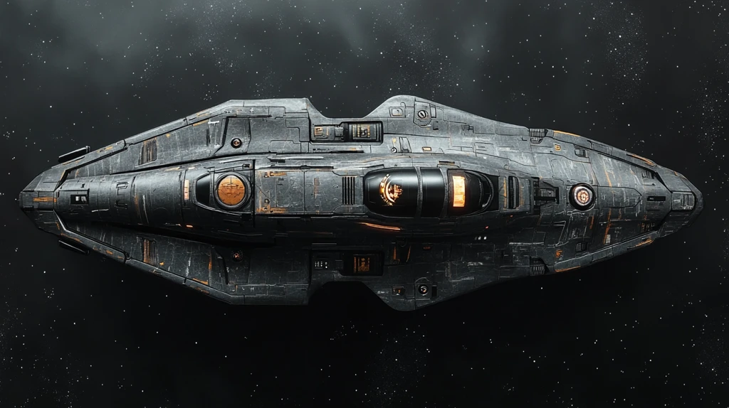 太空船正面特写