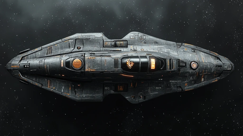 太空船正面特写