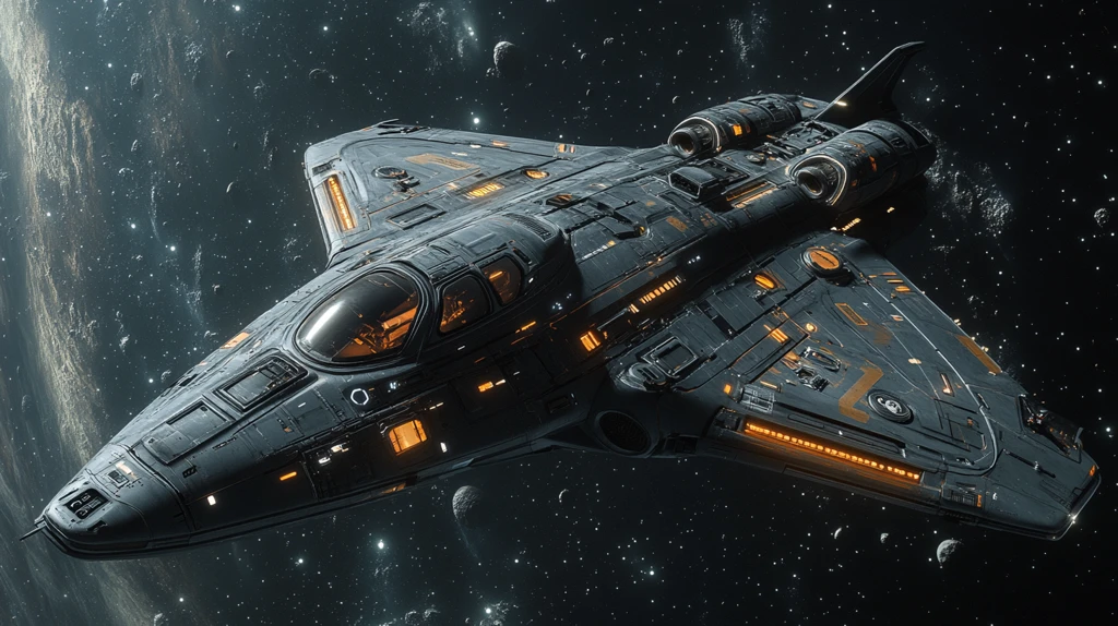 太空船正面特写