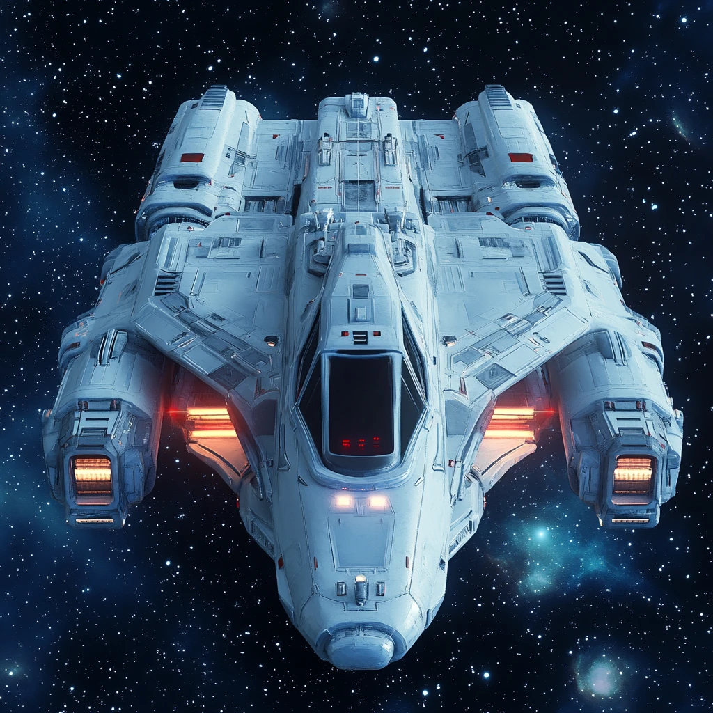 敌方太空船正面