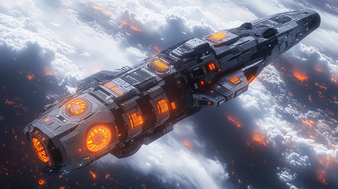 外星飞船等距视角