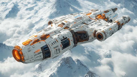 外星飞船等距视角