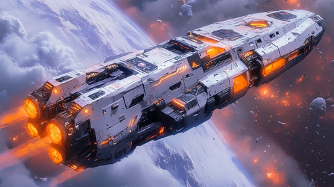 外星飞船等距视角