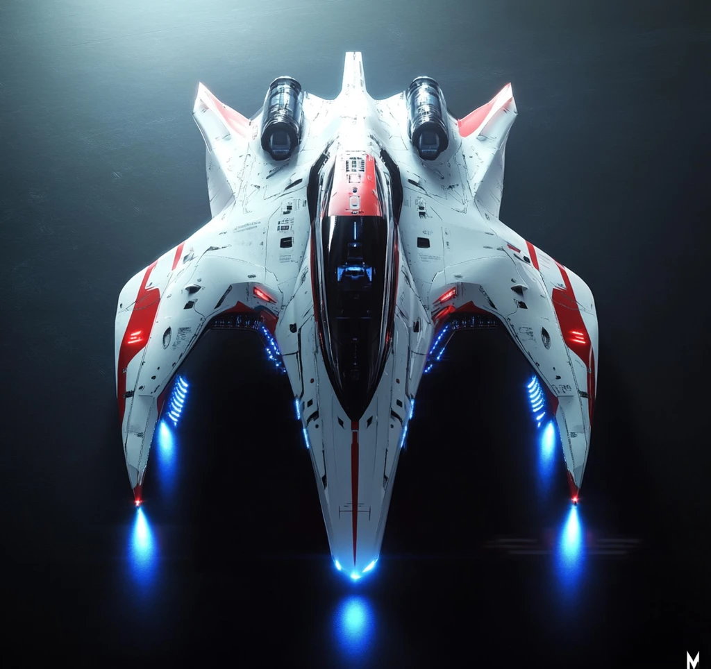 红色飞船与角色